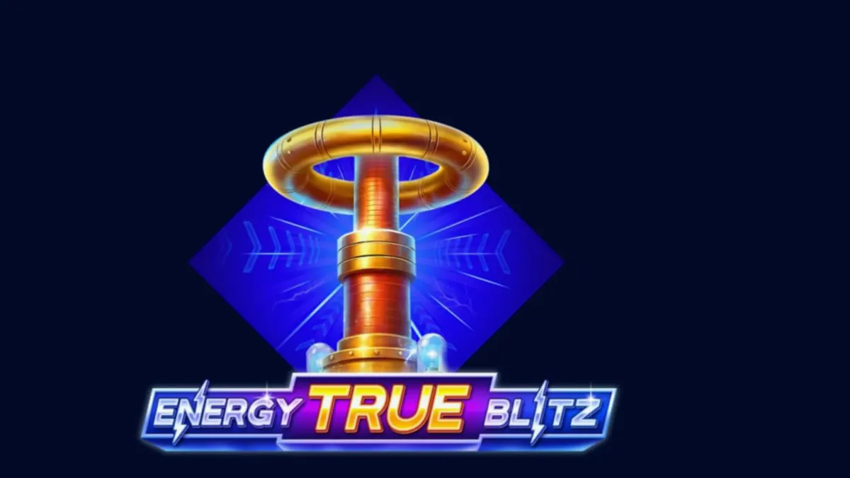 Energy True Blitz স্লট গেমের নিওন এবং বিদ্যুতায়িত ইন্টারফেস